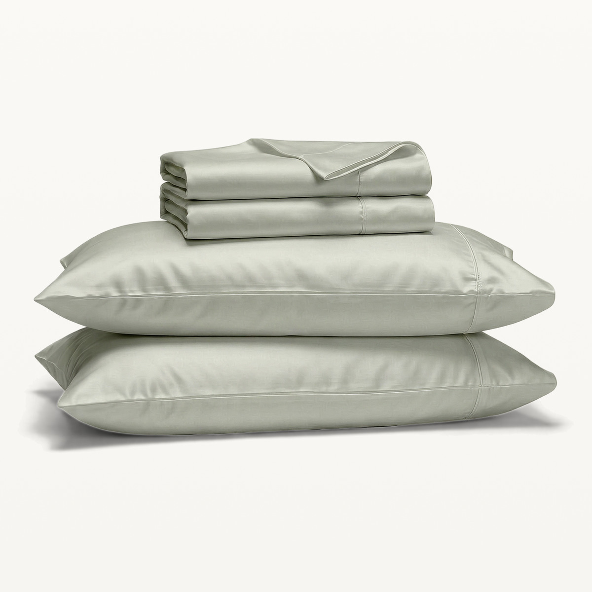 1000 Thread Count Sheet Set - Mineral - folded sheets with two pillowcases
