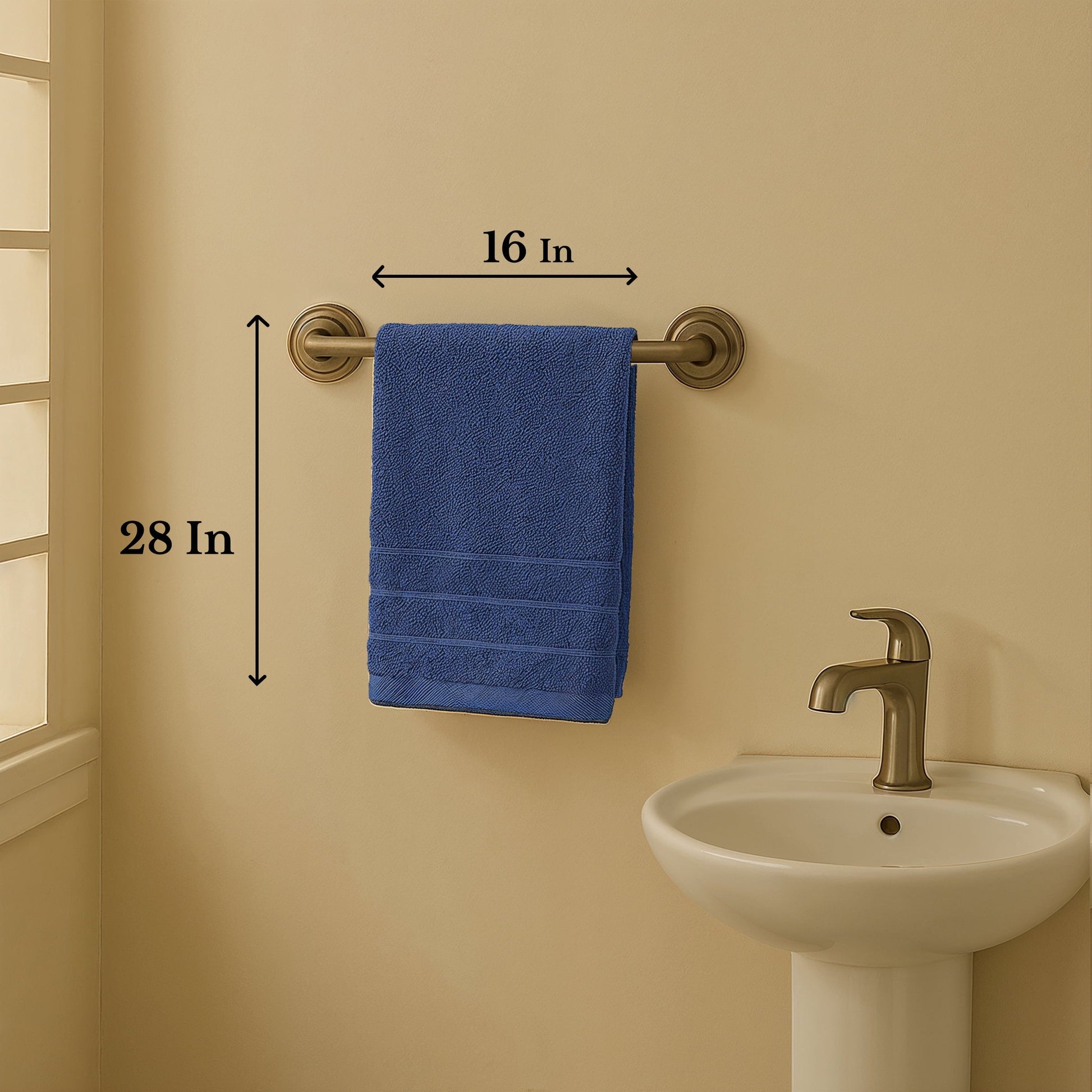 4-Piece Cotton Hand Towels Set