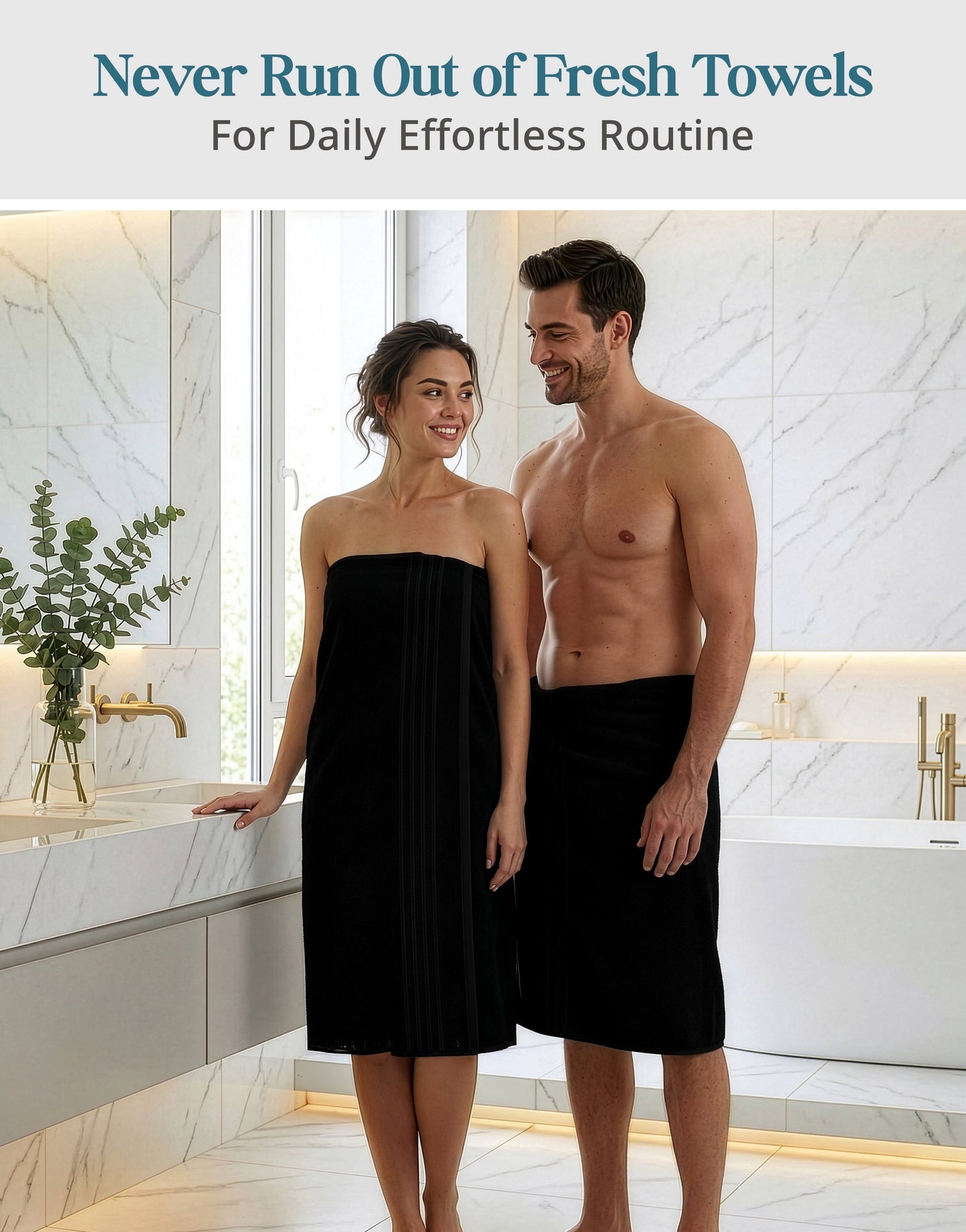 2-Piece Cotton Bath Towels Set cp-gallery: color=Black; size=2 Piece Set