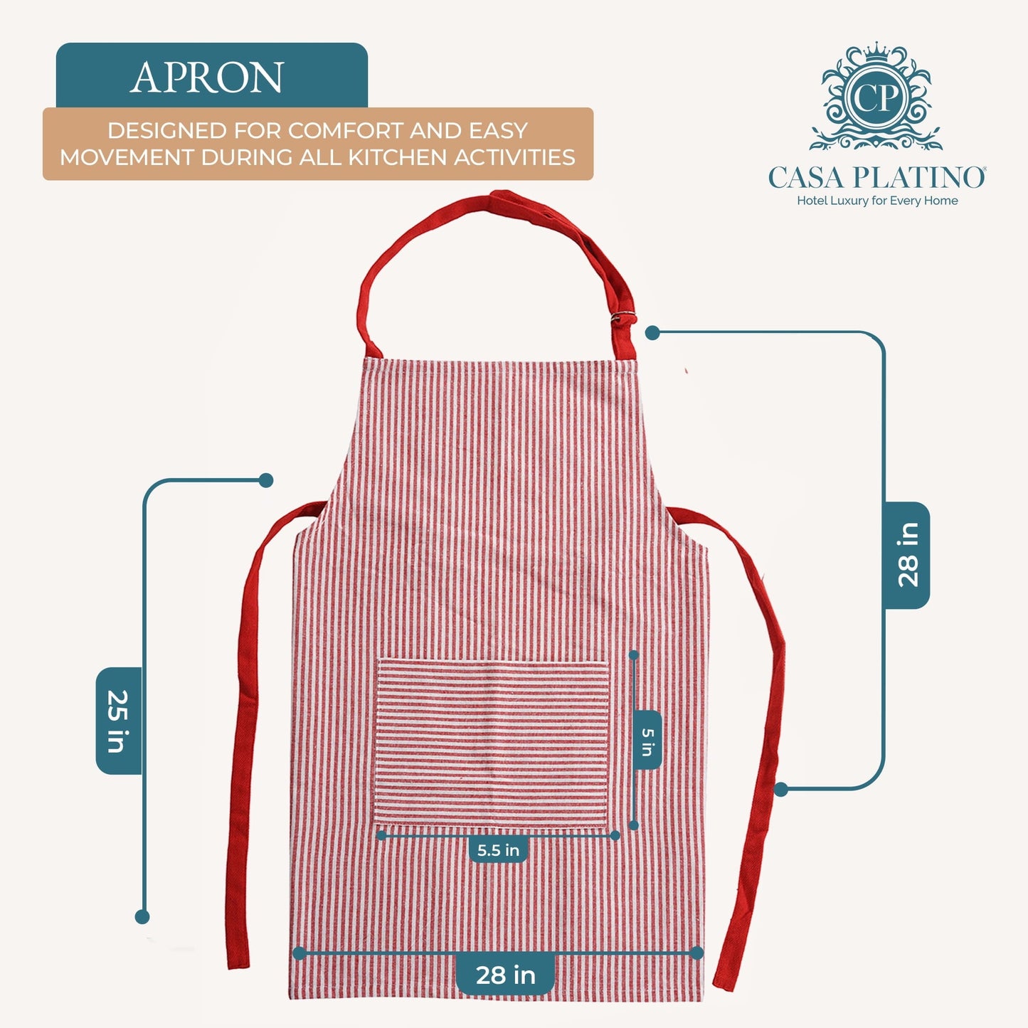 20-Piece Kitchen Towel Set Cotton Dish Towels cp-gallery: color=Red; size=20 Piece Set