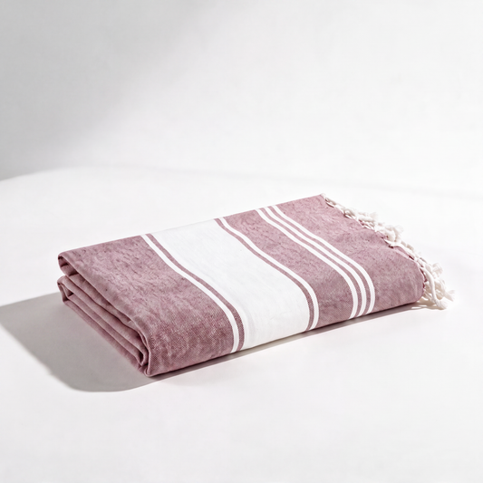 Turkish Beach Towel, Set of 1 - Fired Brick