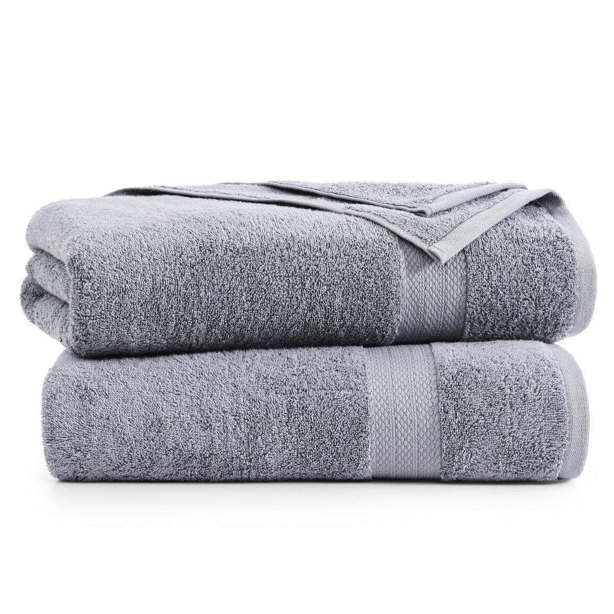 2 Piece Bath Sheet Set - Grey
