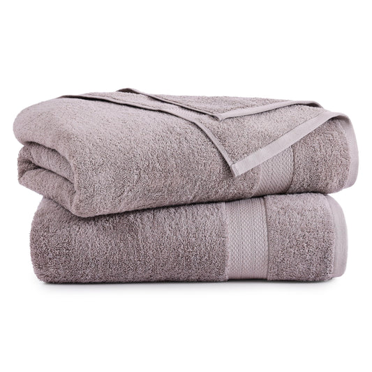 Lane Linen 2 Piece Bath Sheet Set - Platinum