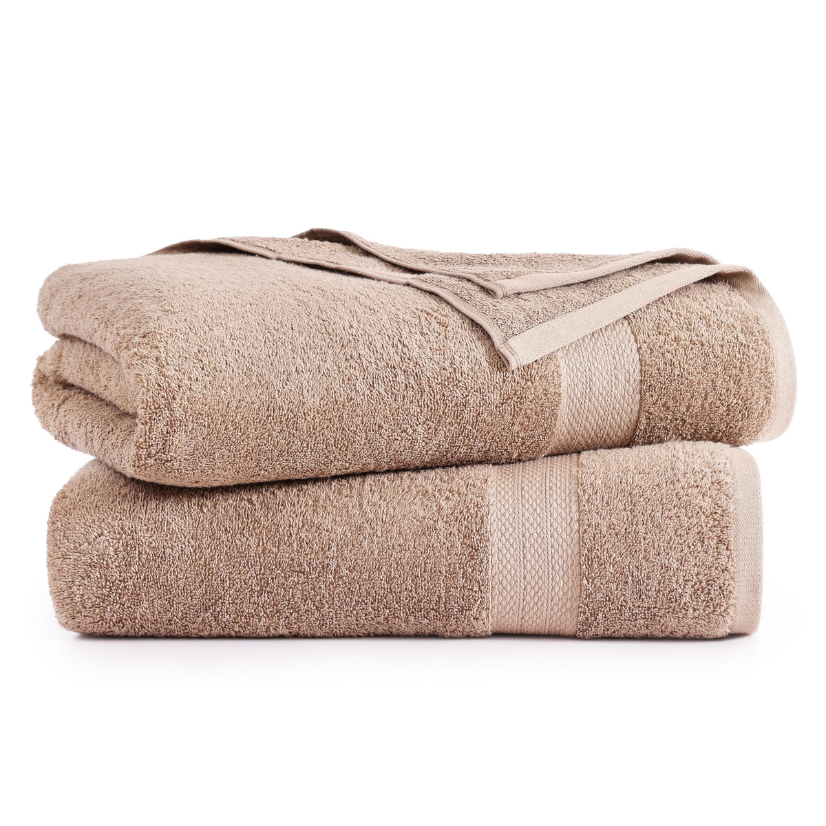 Lane Linen 2 Piece Bath Sheet Set - Taupe