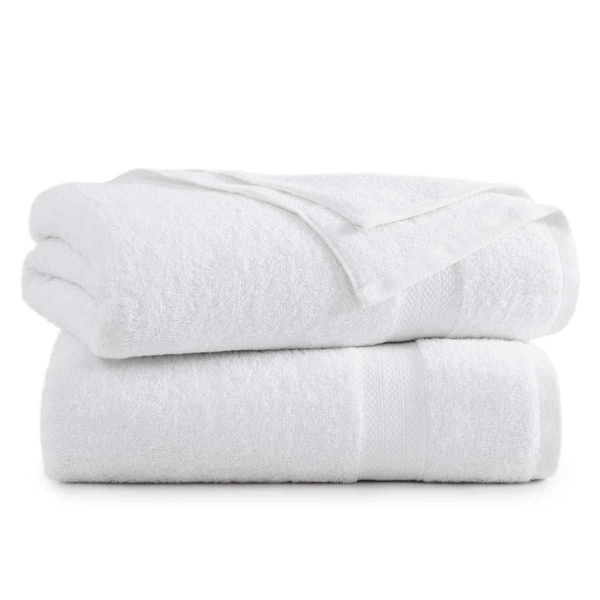 2 Piece Bath Sheet Set - White