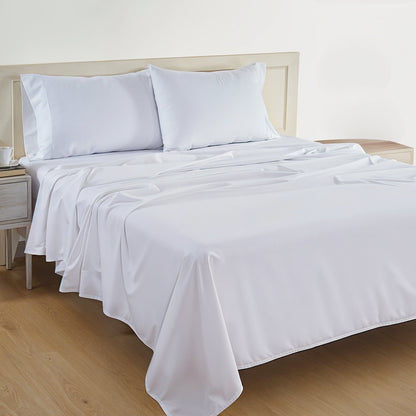 Percale Cotton Sheet Set cp-gallery: color=White