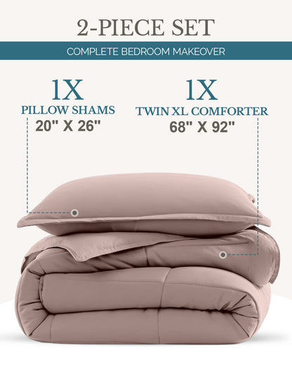 Down-Alternative Comforter cp-gallery: color=Sepia Rose; size=Twin-XL