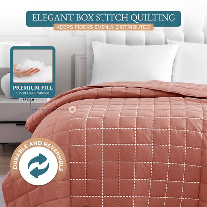 Quilted Bed Blanket cp-gallery: color=Rose Dawn