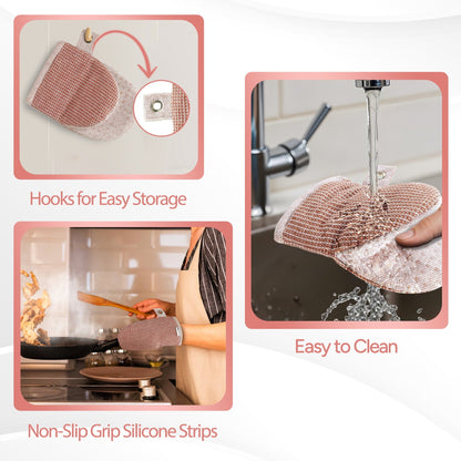 Kitchen Set - Oven Mitts, Pot Holders & Towels cp-gallery: color=Canyon Rose