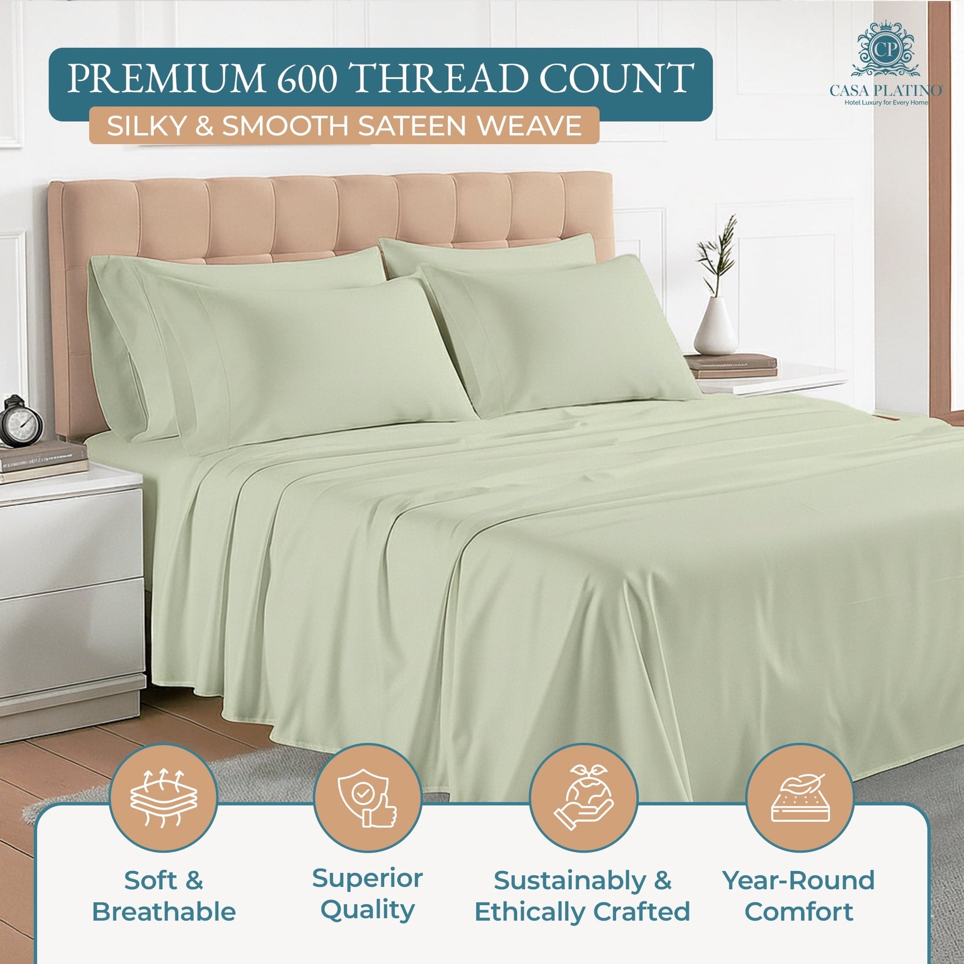 600 Thread Count Cotton Sheet Set