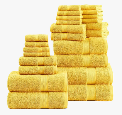 24 Piece Towel set-Mimosa