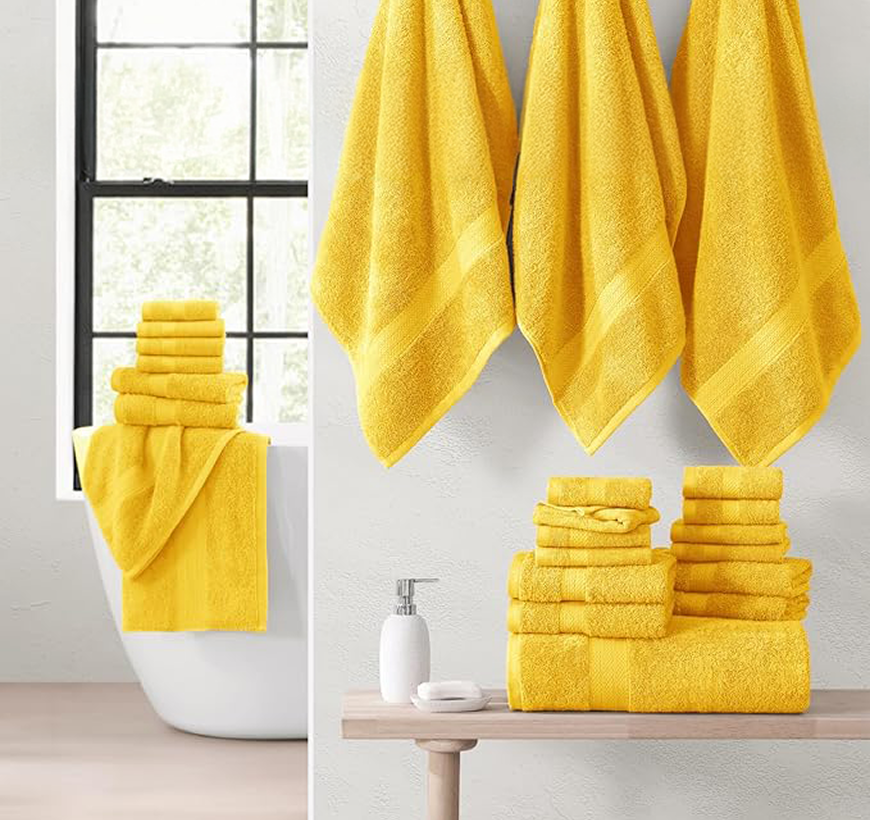 24 Piece Towel set-Mimosa