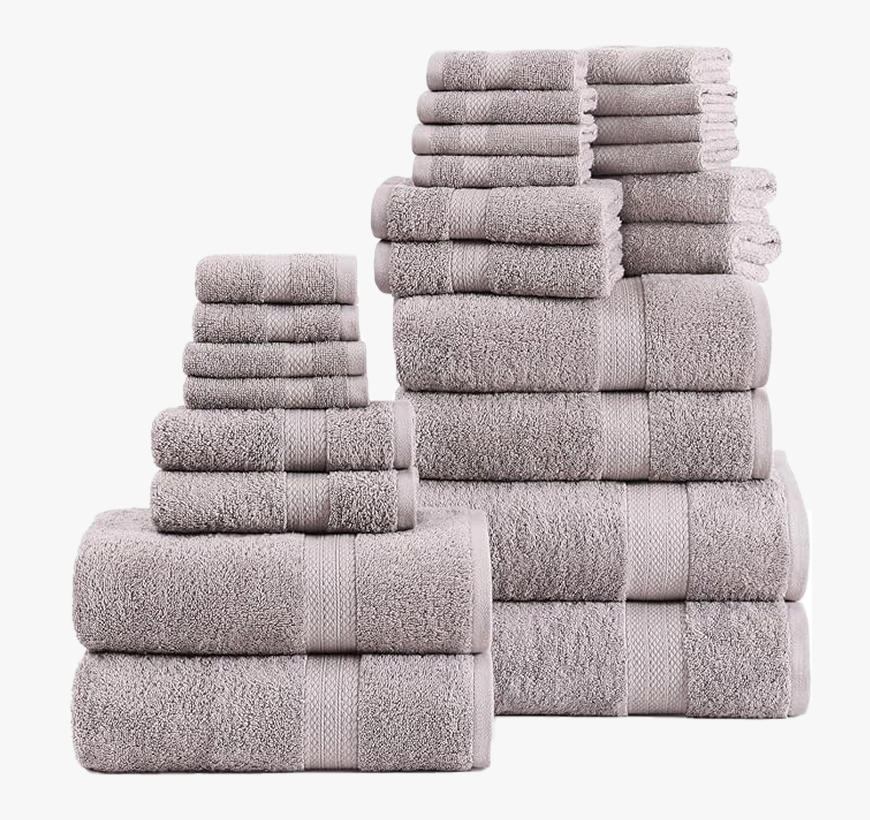 24 Piece Towel set-Platinum