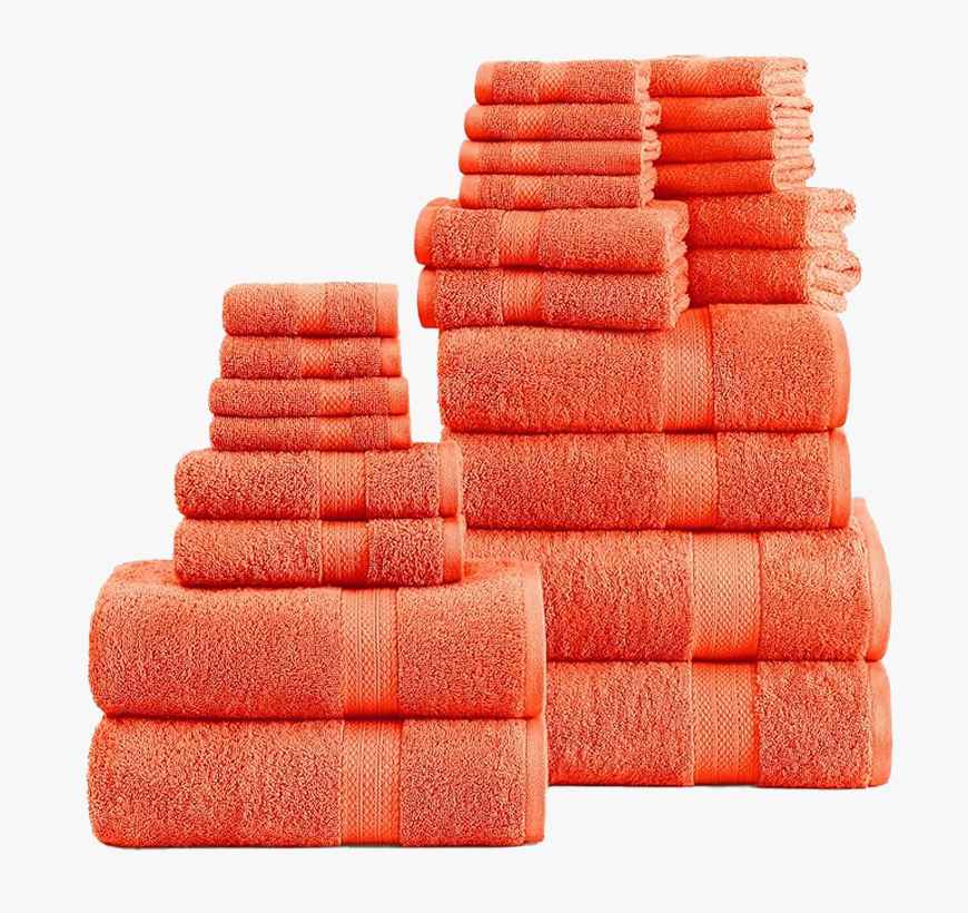 24 Piece Towel set-Tiger Lily