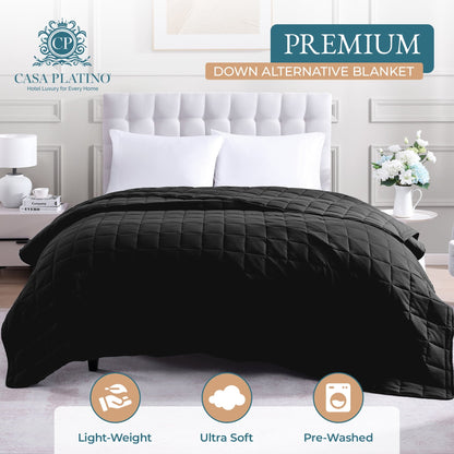 Quilted Bed Blanket cp-gallery: color=Black