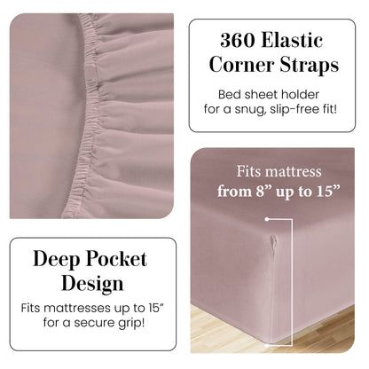 Percale Cotton Sheet Set cp-gallery: color=Lilac