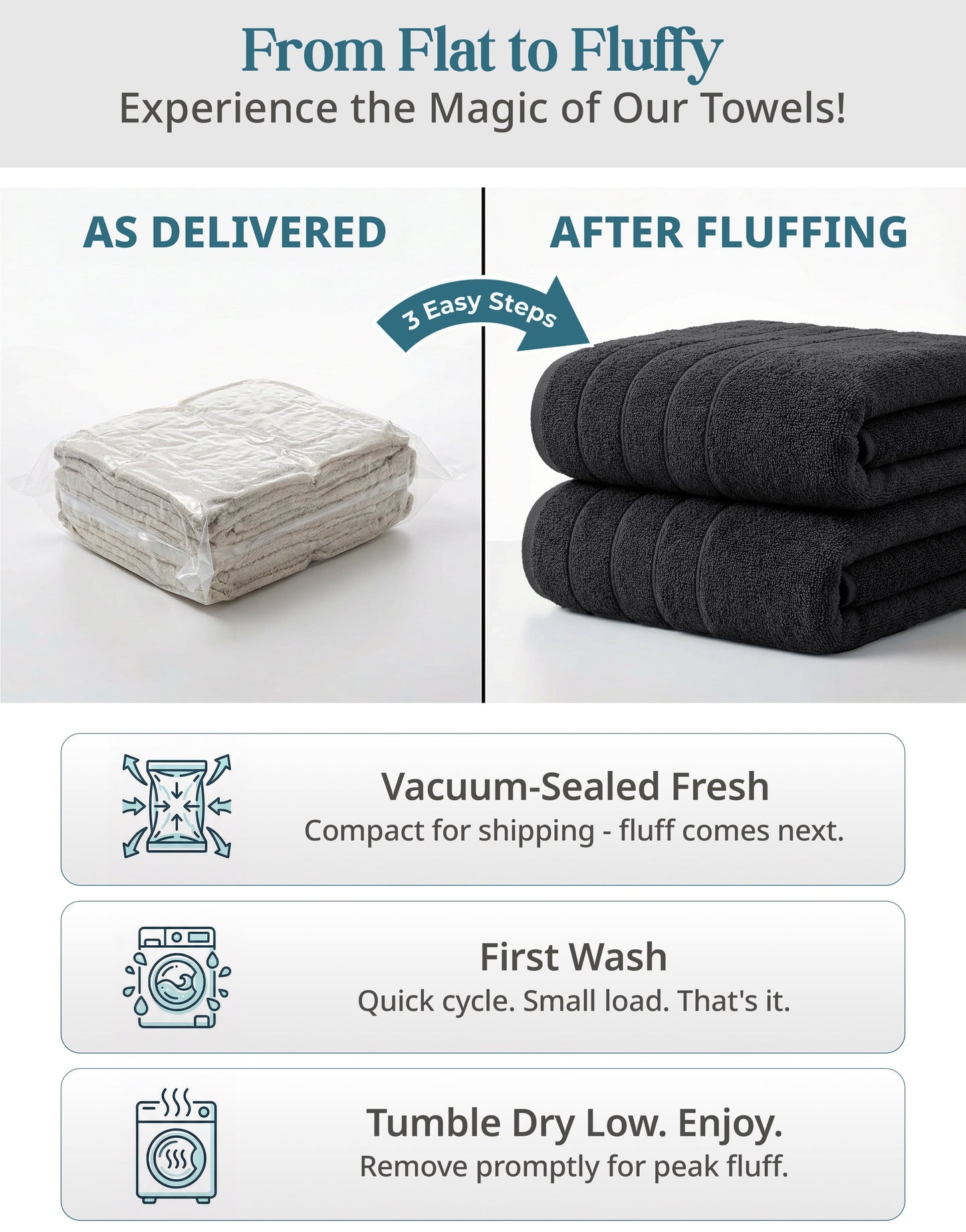 2-Piece Cotton Bath Towels Set cp-gallery: color=Black; size=2 Piece Set