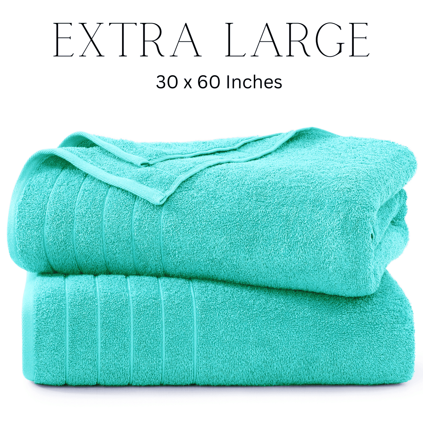 2-Piece Cotton Bath Towels Set cp-gallery: color=Aqua Sky; size=2 Piece Set