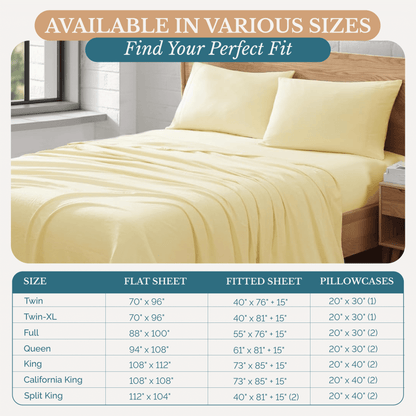 Washed Microfiber Sheet Set cp-gallery: color=Vanilla
