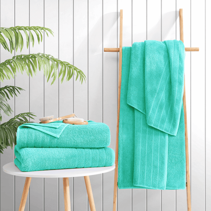 2-Piece Cotton Bath Towels Set cp-gallery: color=Aqua Sky; size=2 Piece Set