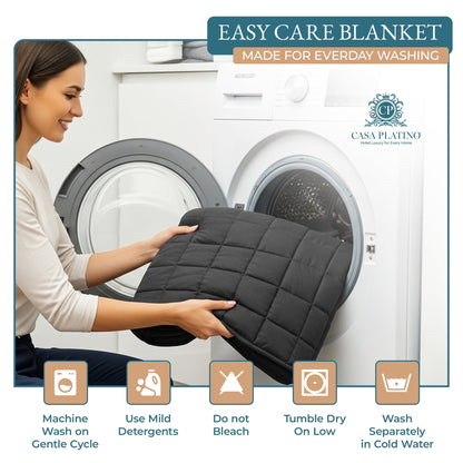 Quilted Bed Blanket cp-gallery: color=Black