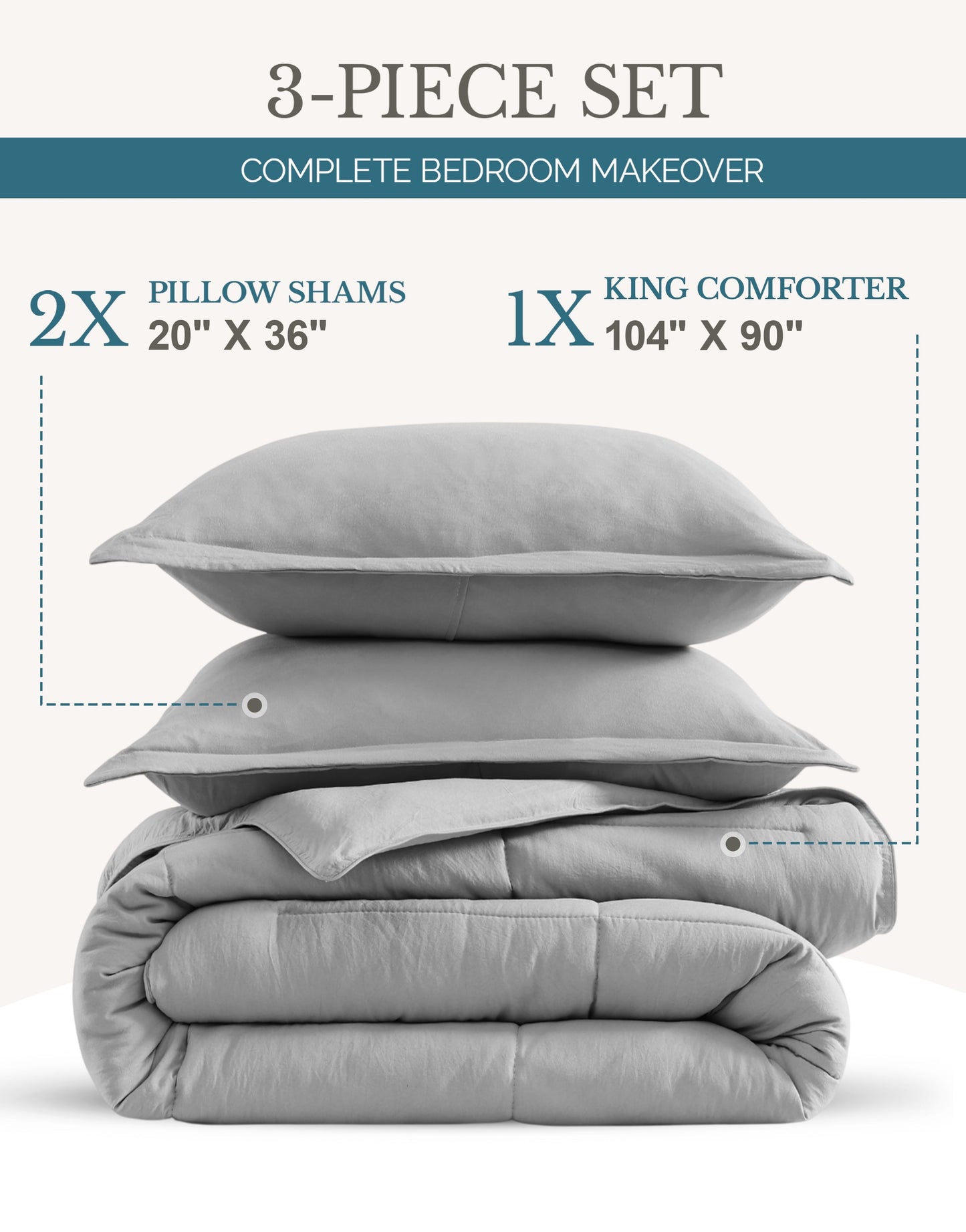 Down-Alternative Comforter cp-gallery: color=Silver