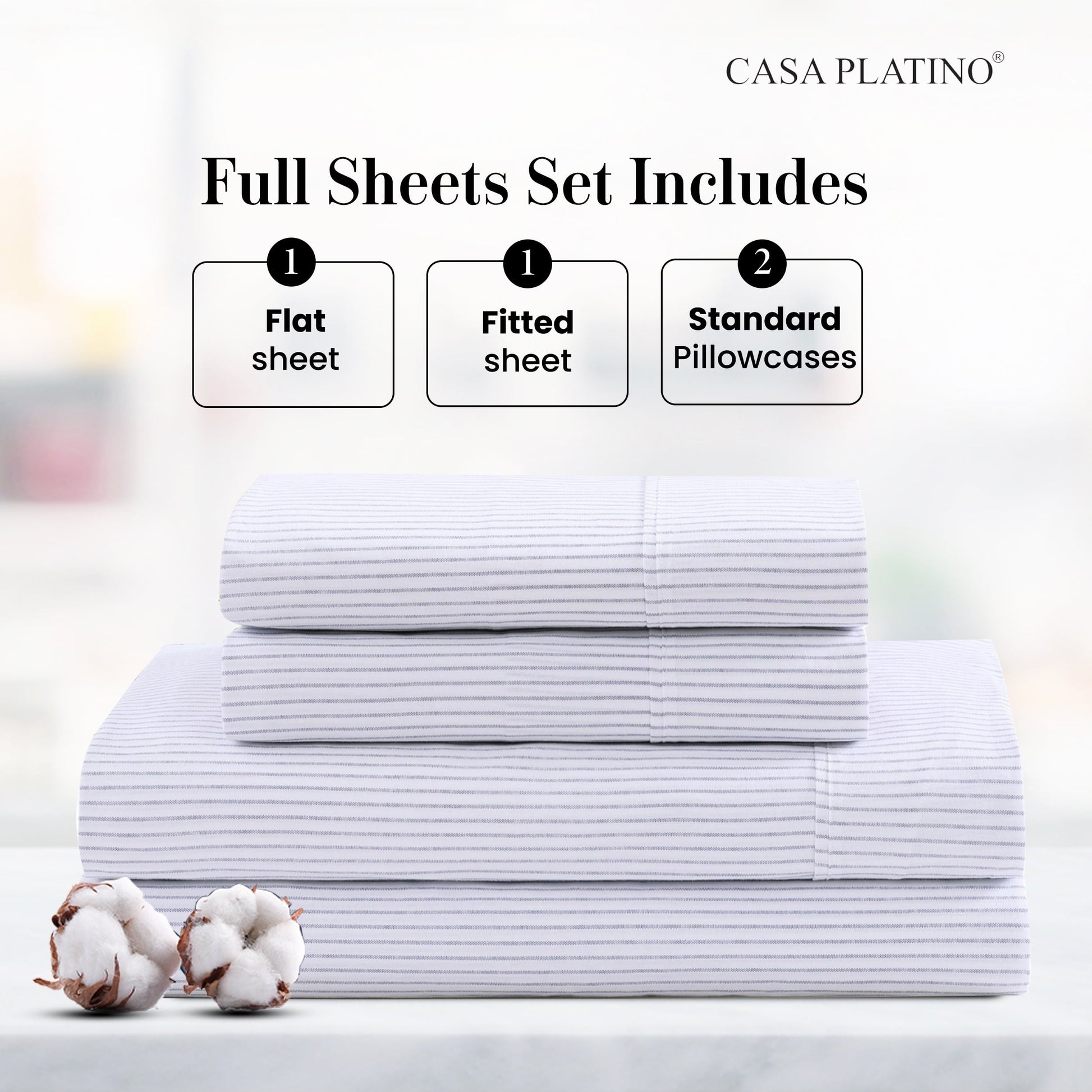 Percale Cotton Sheet Set