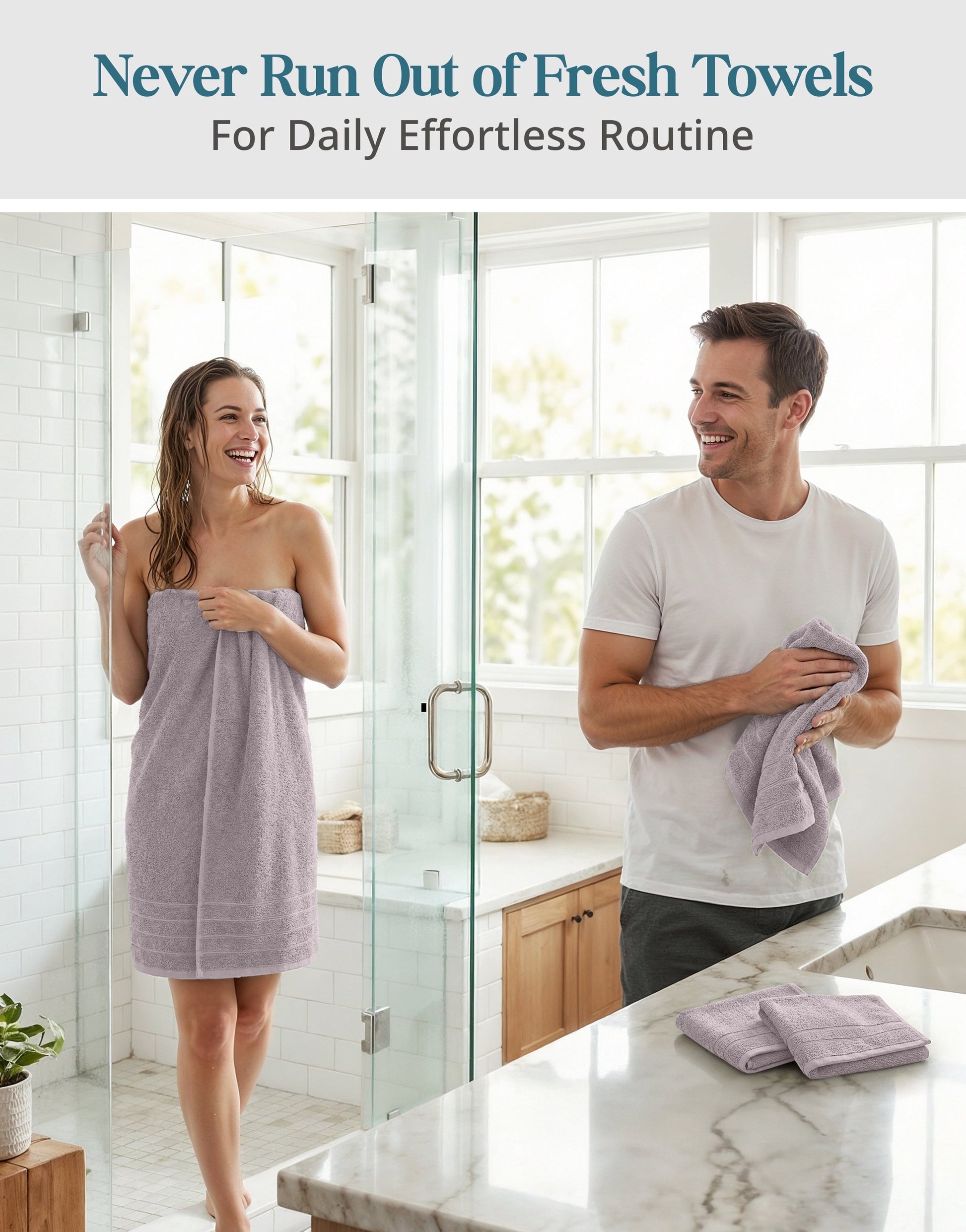 8-Piece Cotton Bath Towel Set