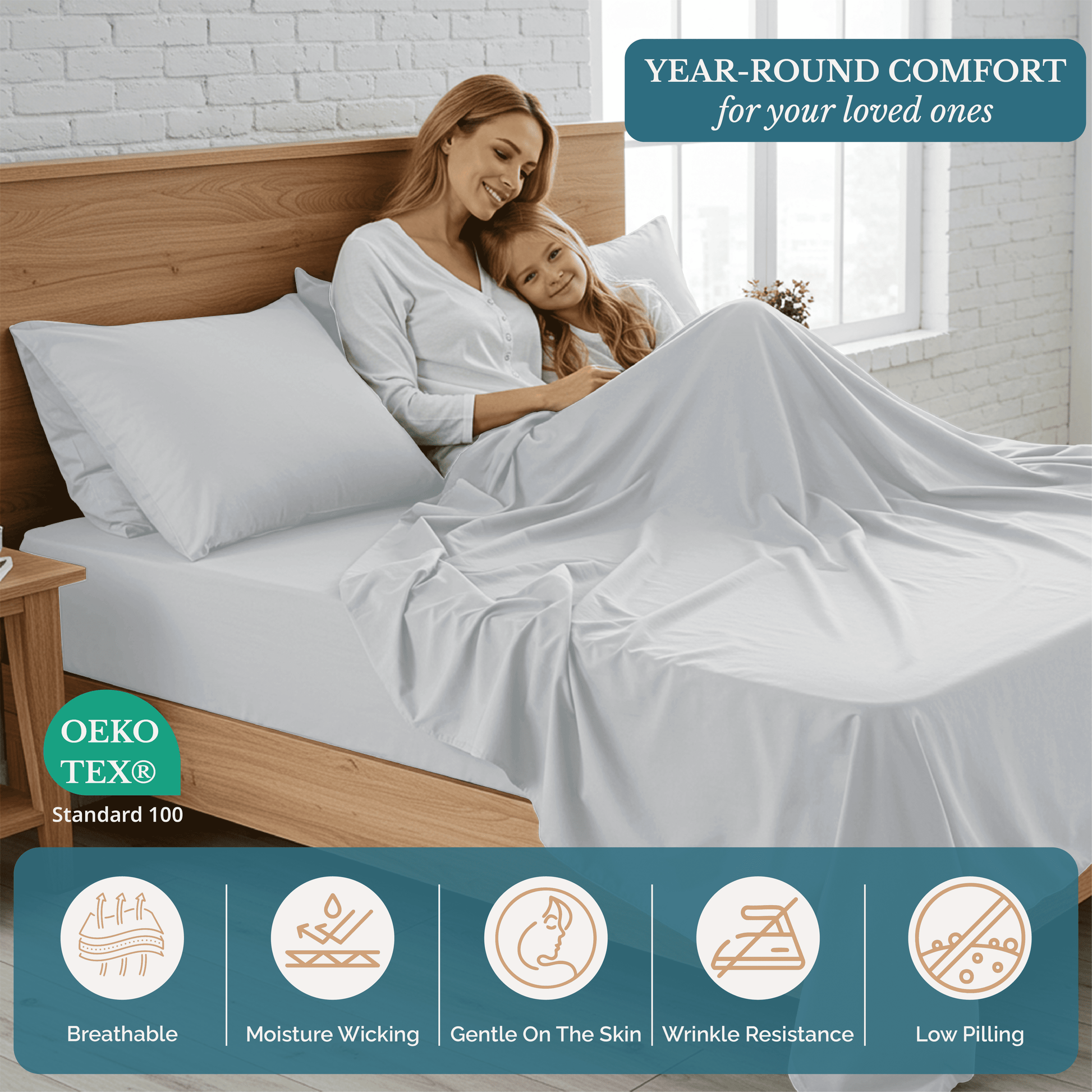 Washed Microfiber Sheet Set