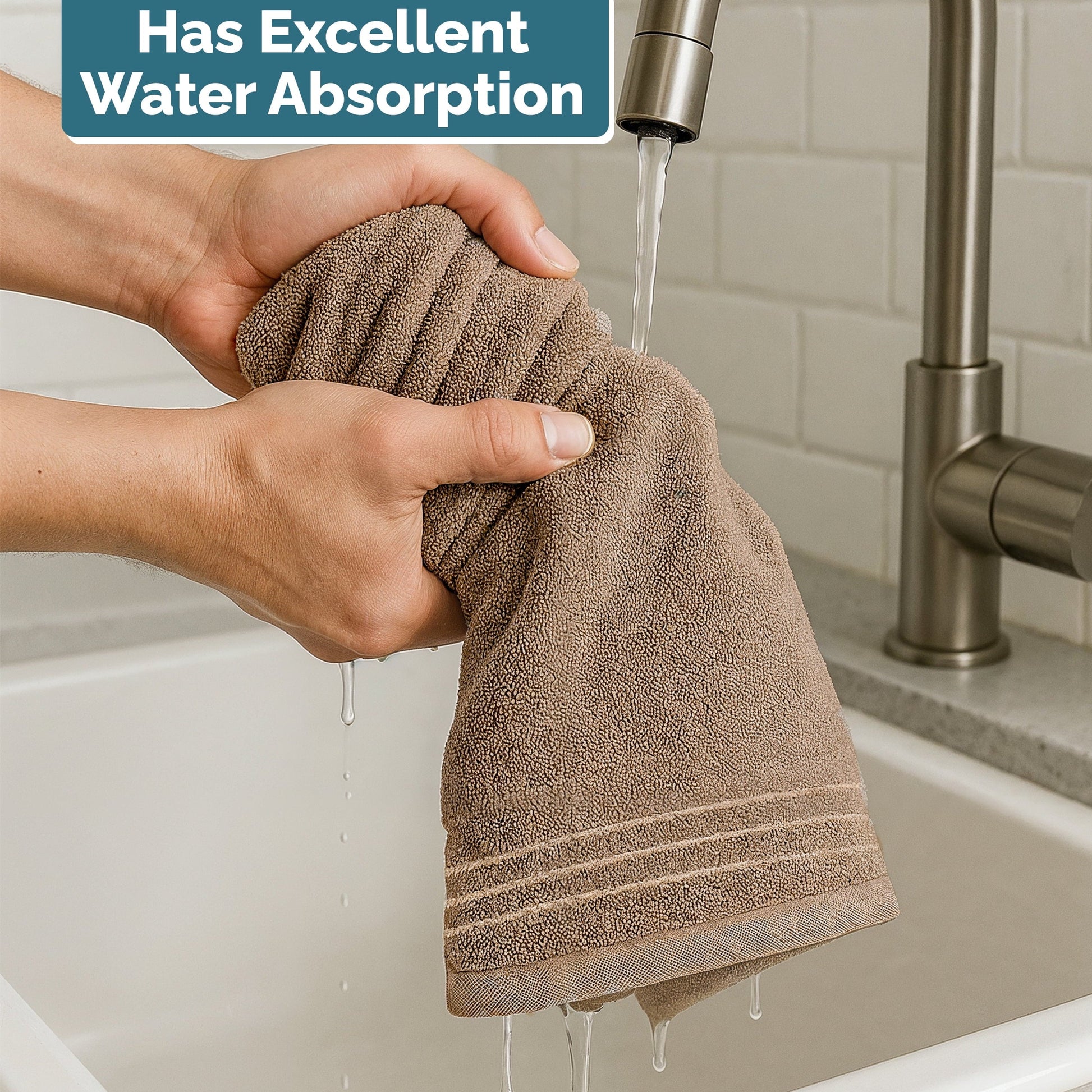 6-Piece Cotton Hand Towels Set