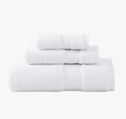 3 Piece Towel Set White