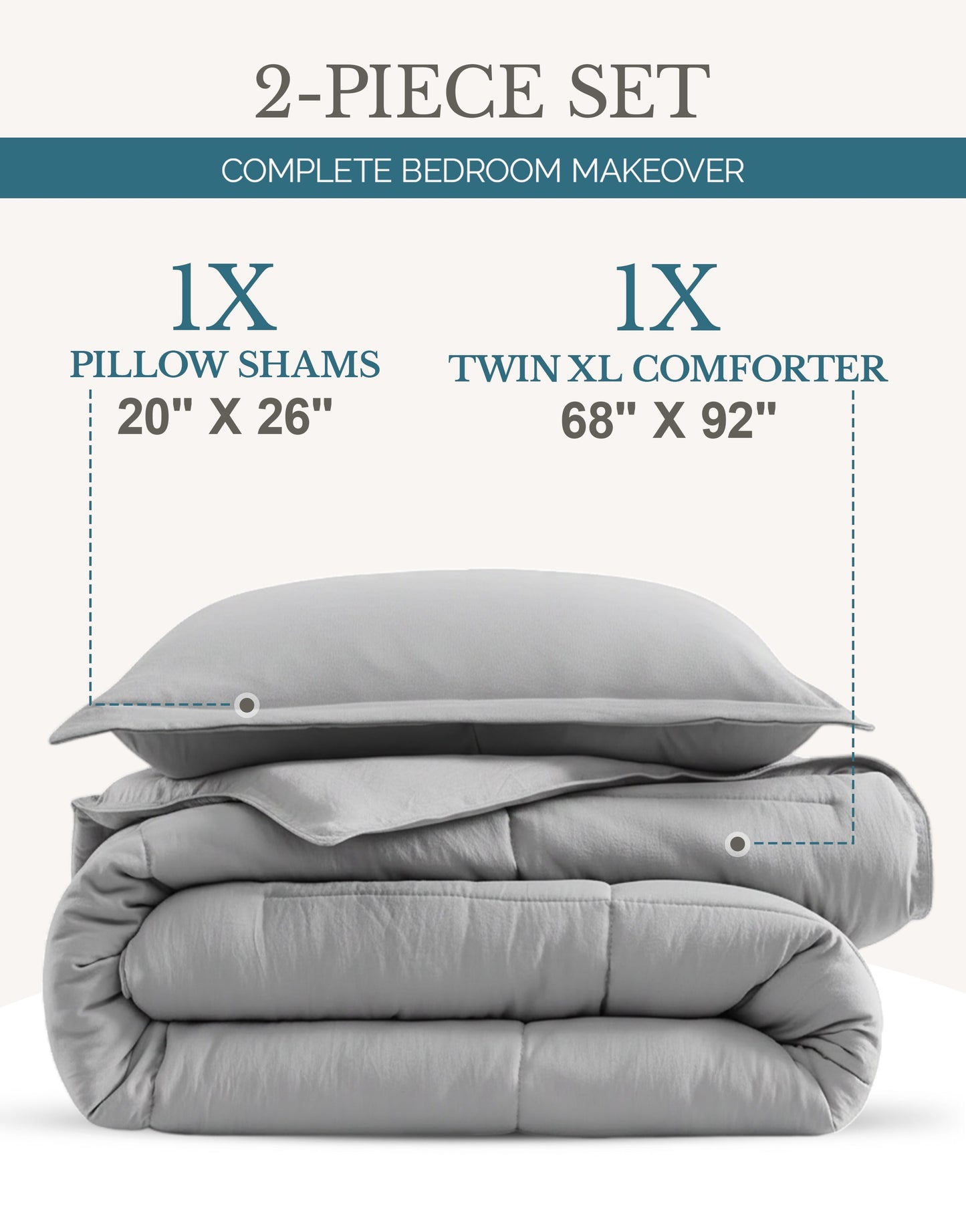 Down-Alternative Comforter cp-gallery: color=Silver; size=Twin-XL