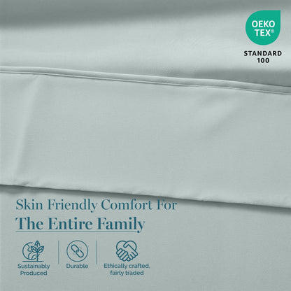 450 Thread Count Cotton Sheet Set cp-gallery: color=Ballad Blue; size=California King