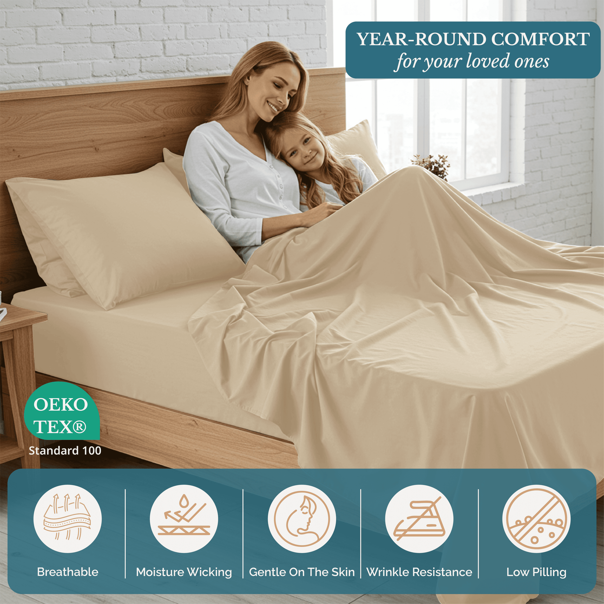 Washed Microfiber Sheet Set