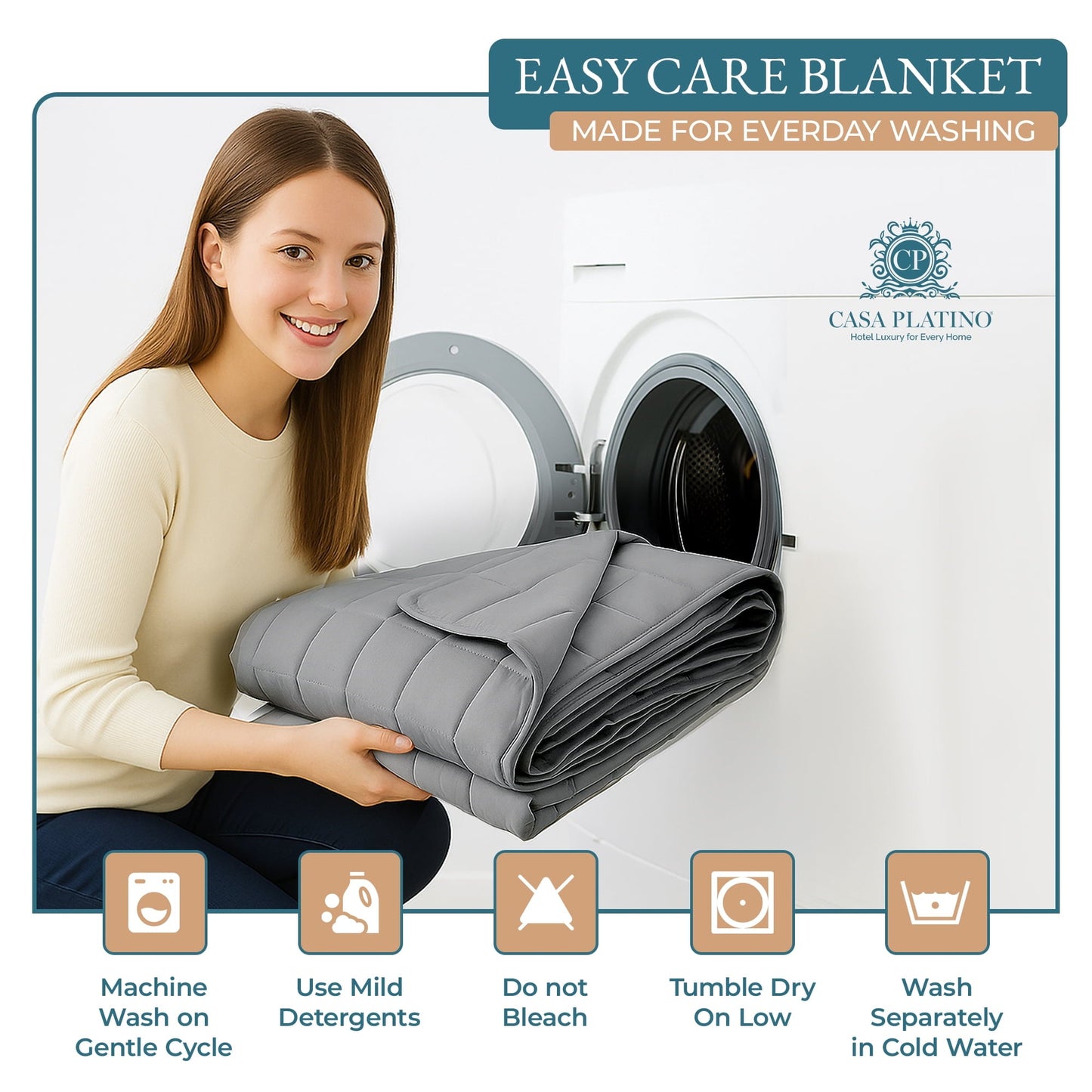 Quilted Bed Blanket cp-gallery: color=Silver