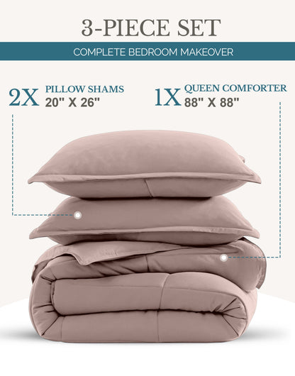 Down-Alternative Comforter cp-gallery: color=Sepia Rose; size=Queen