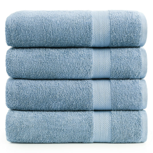 Lane Linen 4 Piece Bath Towel Set - Allure