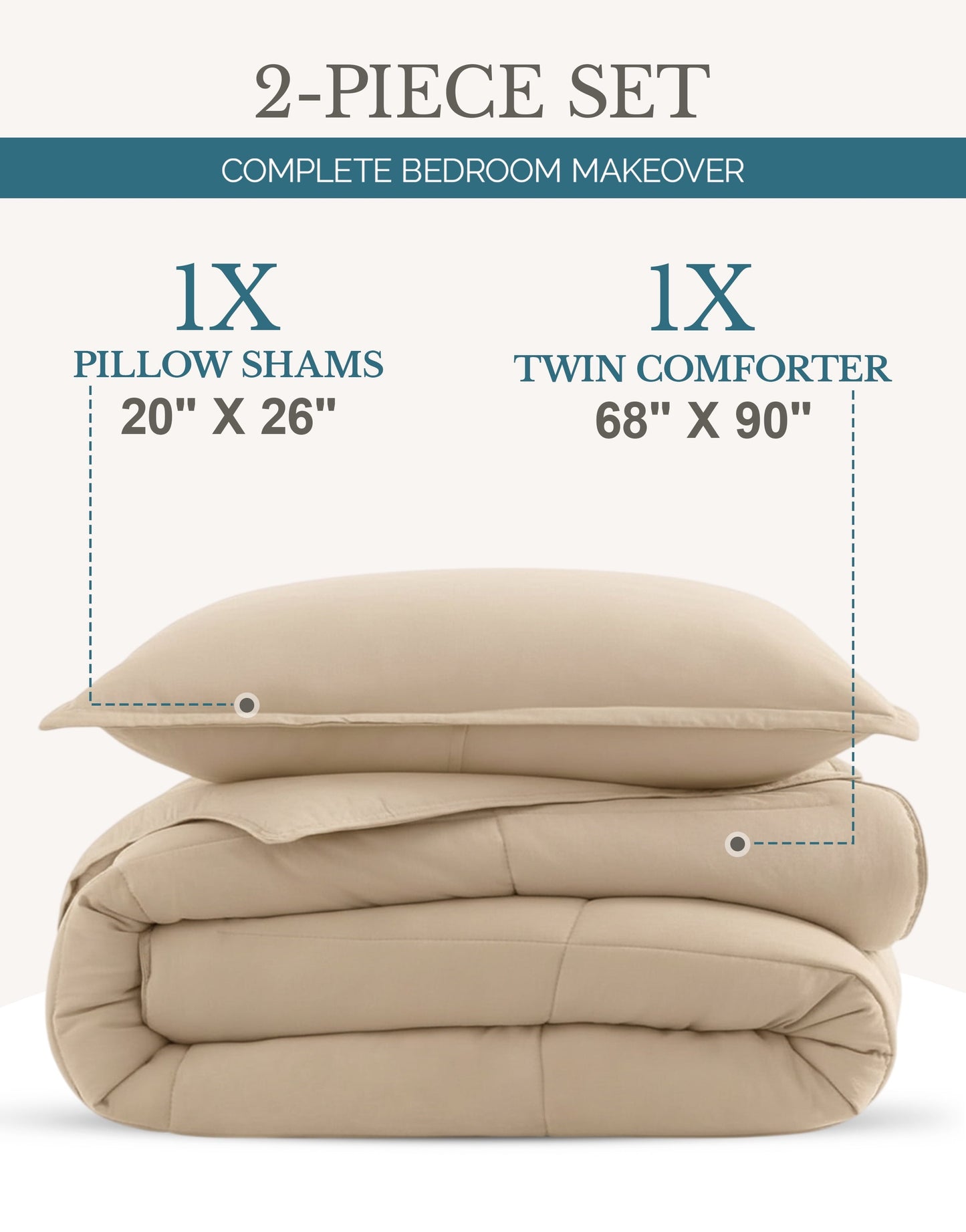 Down-Alternative Comforter cp-gallery: color=Beige; size=Twin