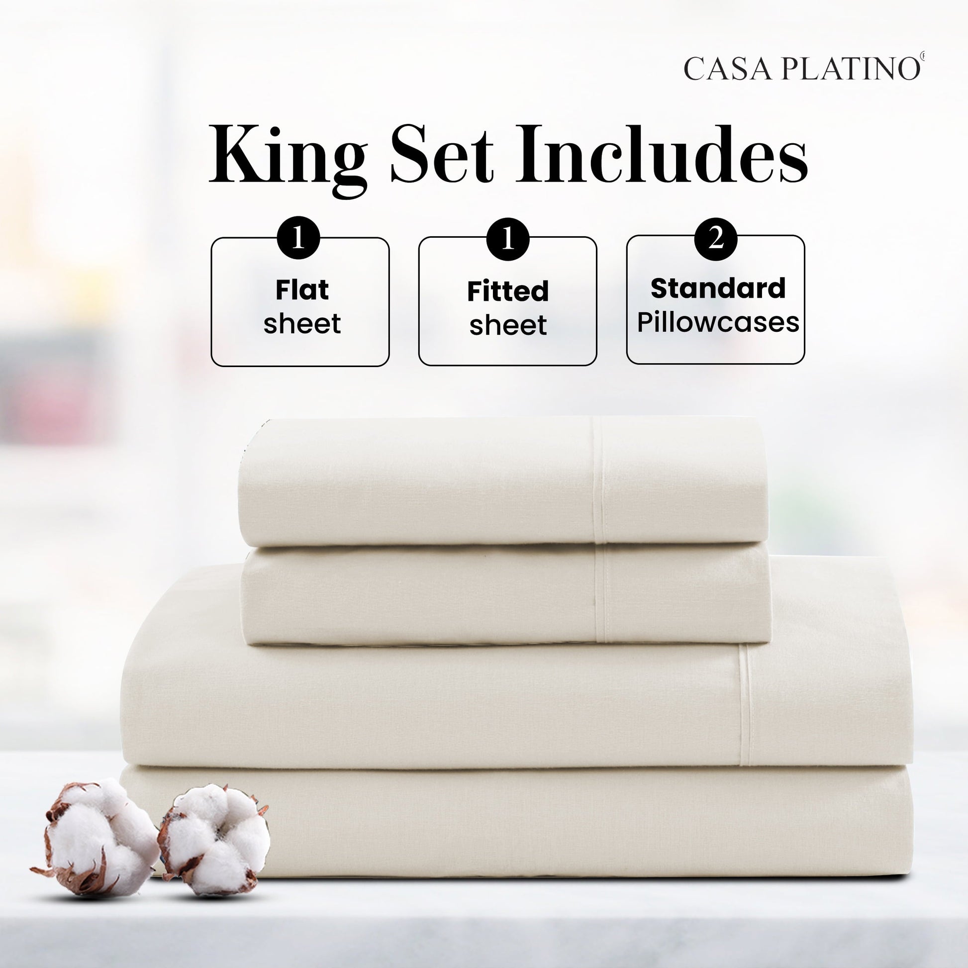 Percale Cotton Sheet Set