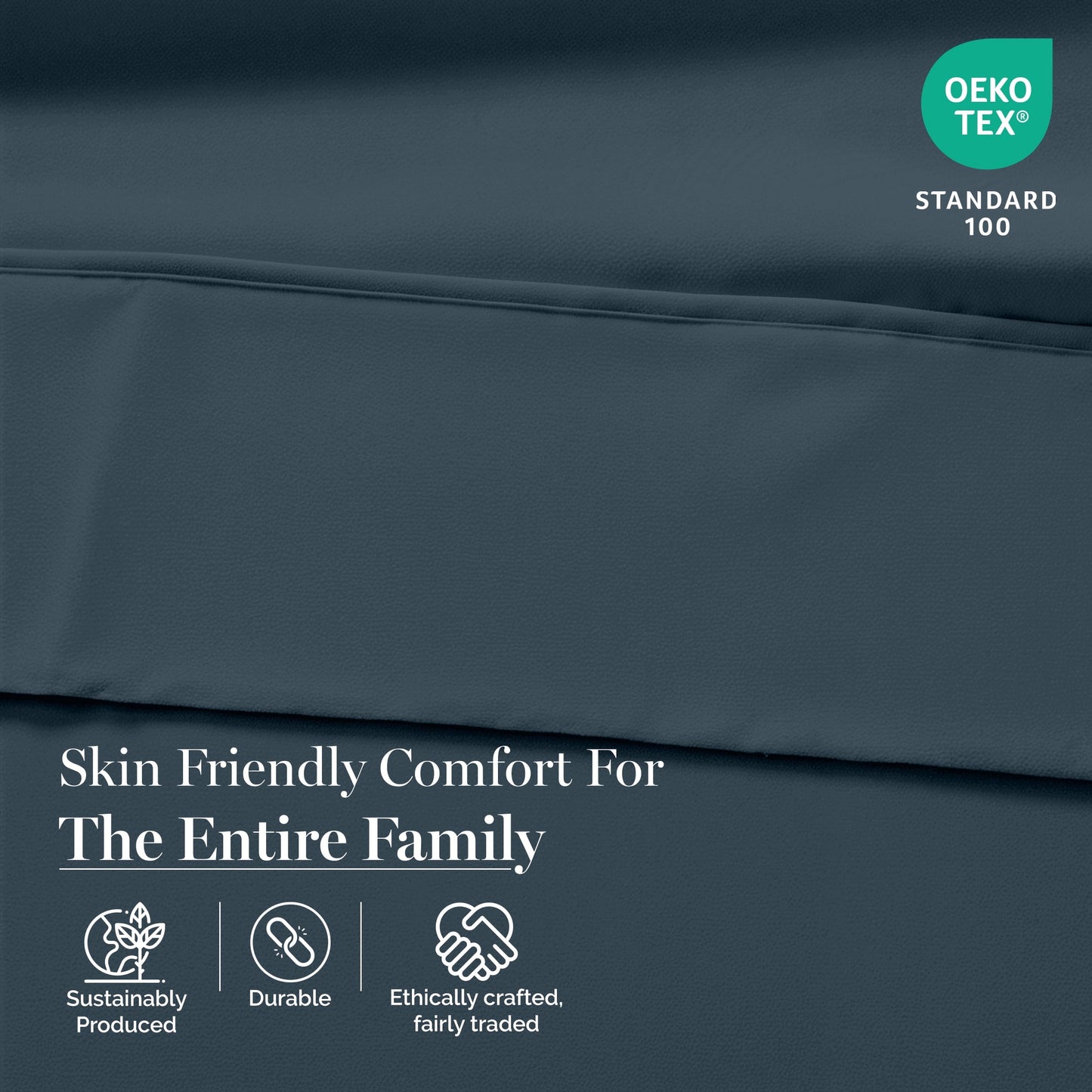 450 Thread Count Cotton Sheet Set cp-gallery: color=Estate Blue