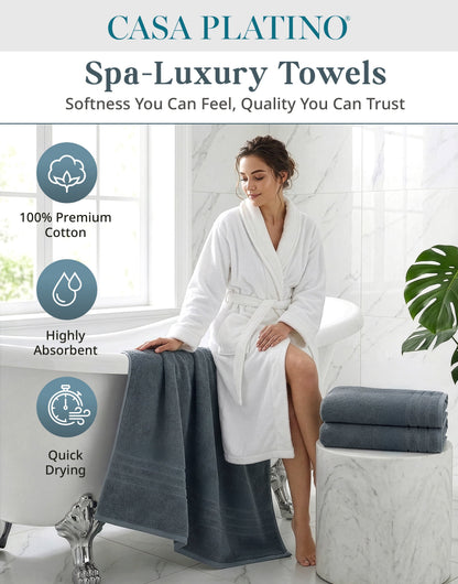 2-Piece Oversized Bath Sheets Set cp-gallery: color=Cool Grey; size=2 Piece Set