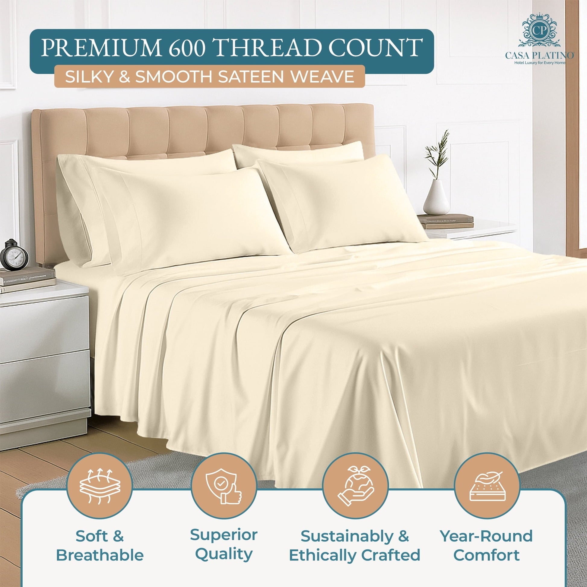 600 Thread Count Cotton Sheet Set