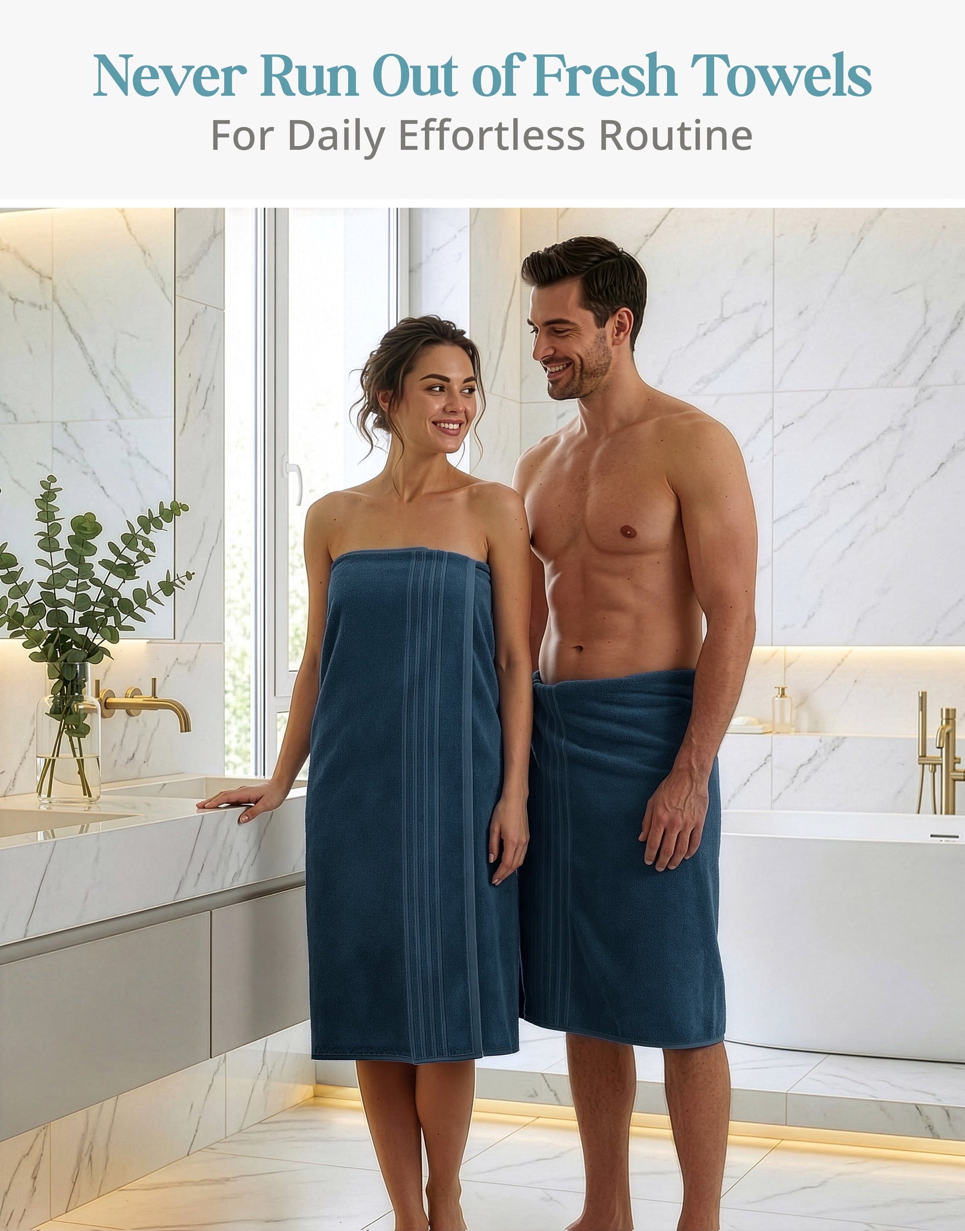 4-Piece Cotton Bath Towels Set