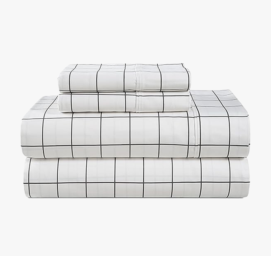 450 Thread Count Windowpane Charcoal