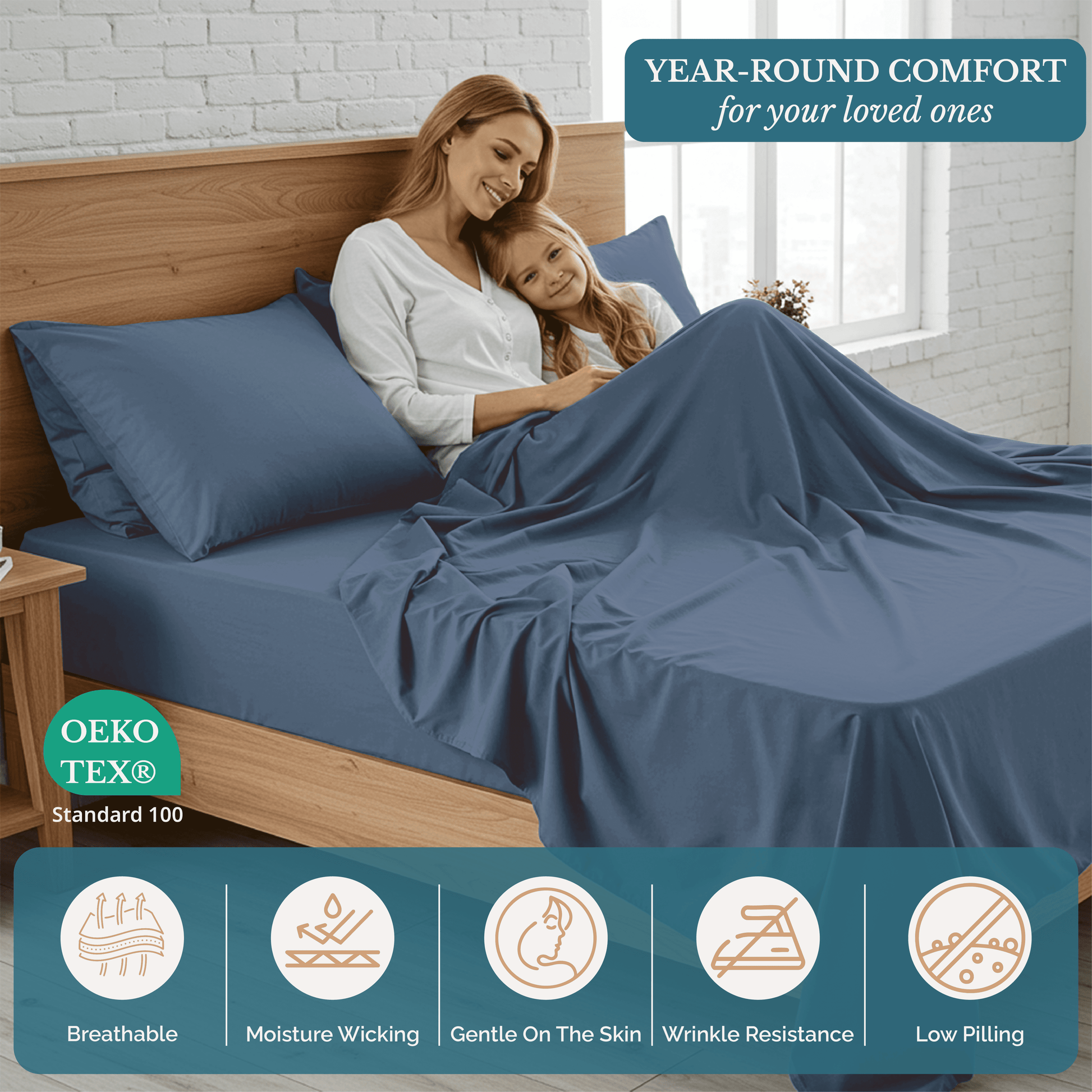 Washed Microfiber Sheet Set