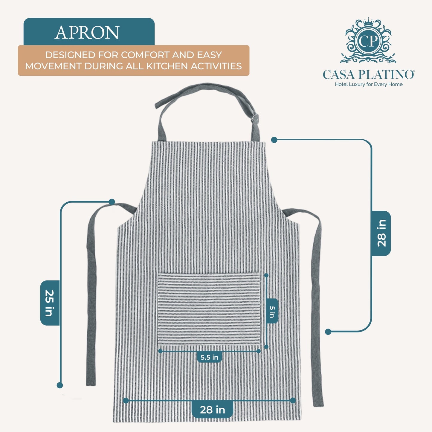 20-Piece Kitchen Towel Set Cotton Dish Towels cp-gallery: color=Grey; size=20 Piece Set