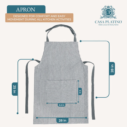 20-Piece Kitchen Towel Set Cotton Dish Towels cp-gallery: color=Grey; size=20 Piece Set