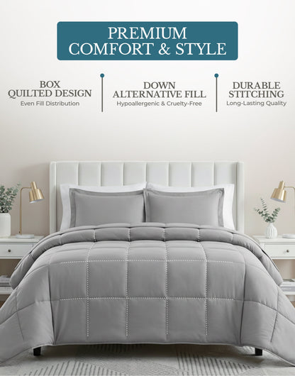 Down-Alternative Comforter cp-gallery: color=Silver