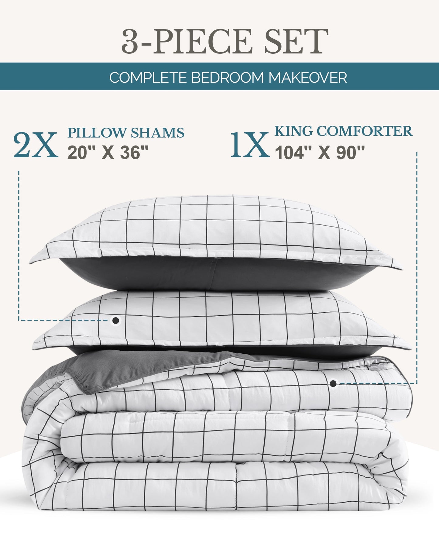 Down-Alternative Comforter cp-gallery: color=Window Pane; size=King