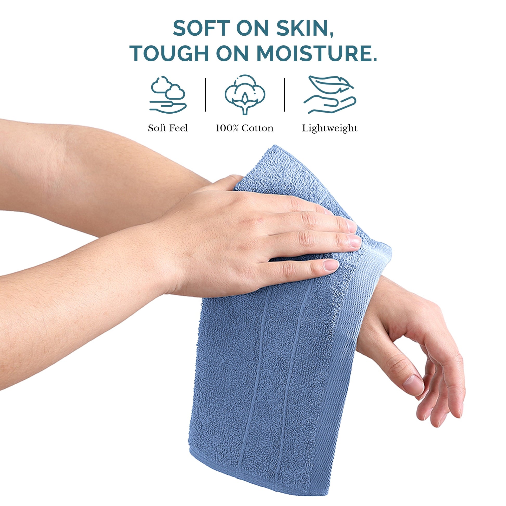 12-Piece Cotton Washcloths Set